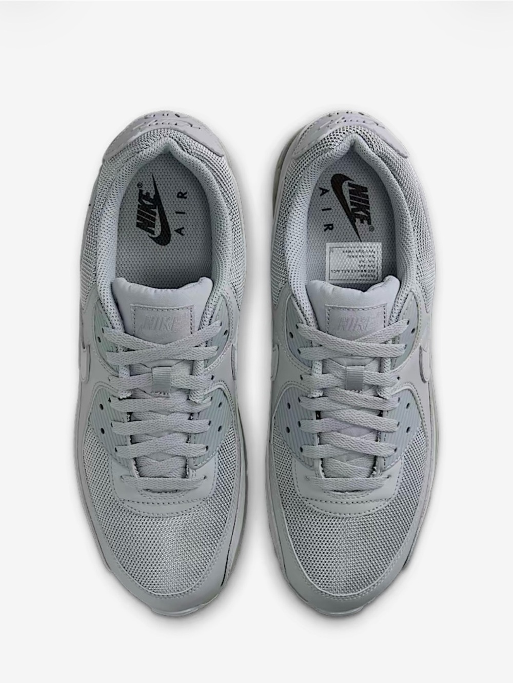 Nike Air Max 90 Men's Sneakers in Light Gray - Picture 2 of 7